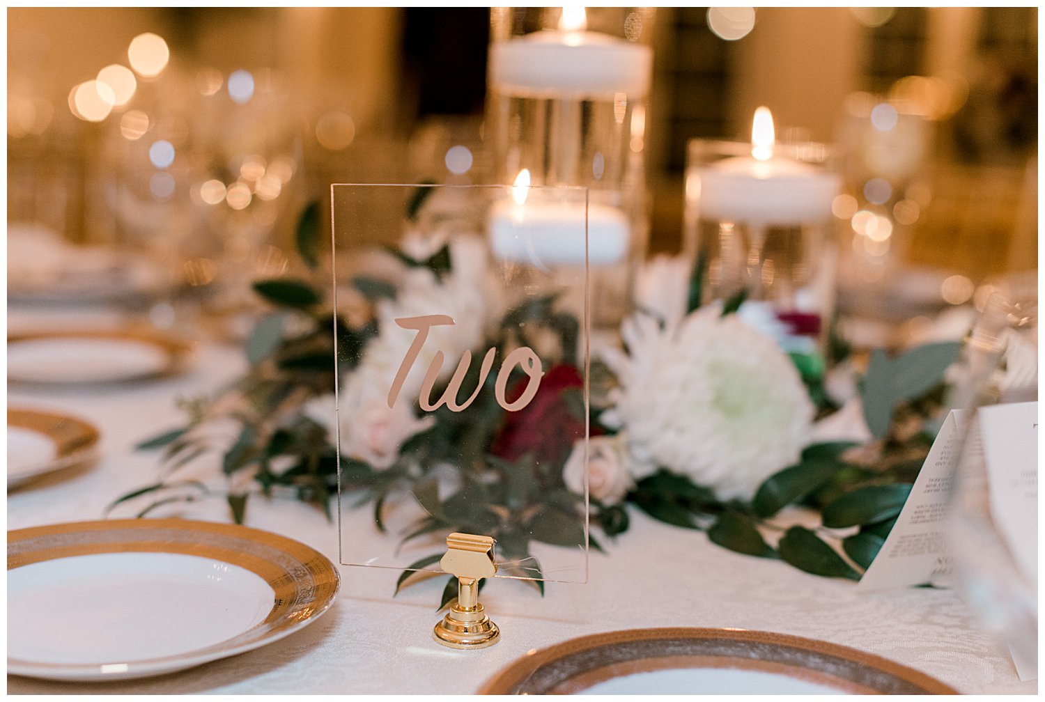 table number sign