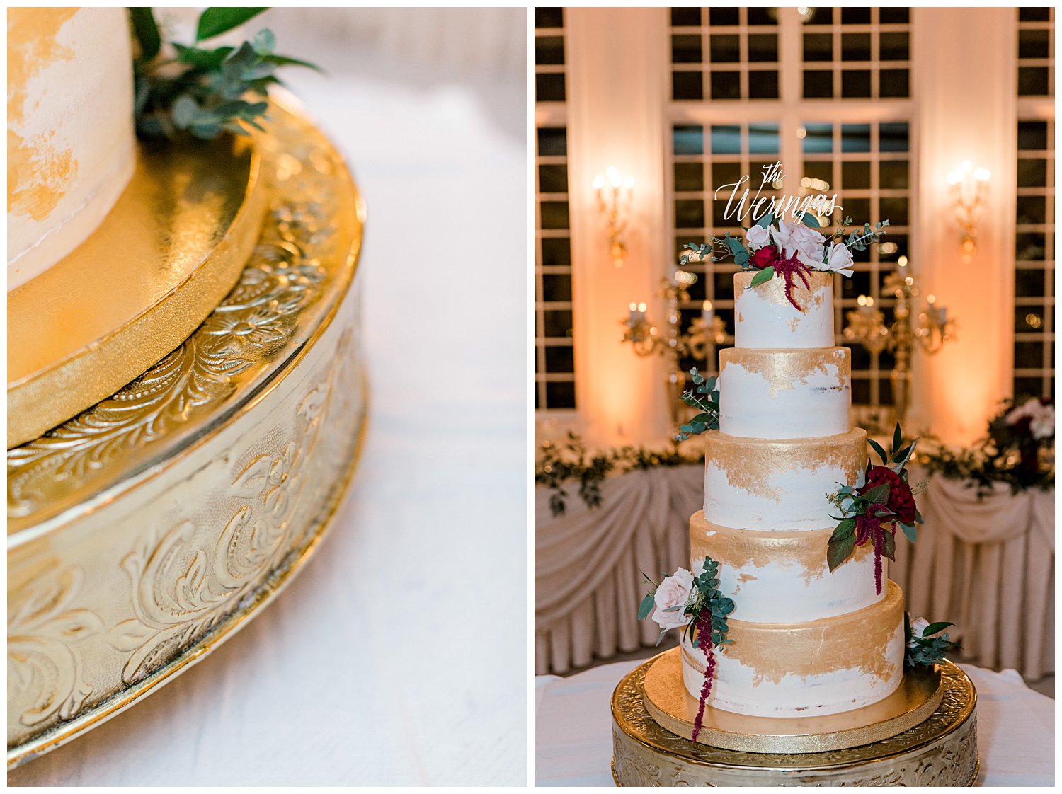 wedding cake and tray